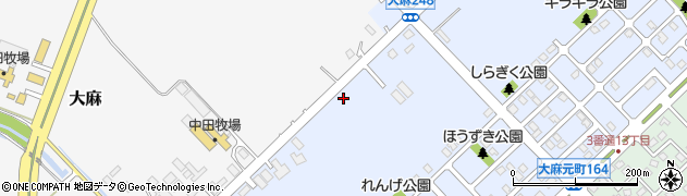 北海道江別市大麻元町175周辺の地図