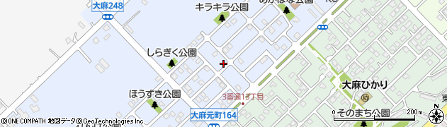 北海道江別市大麻元町161-20周辺の地図