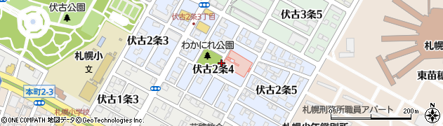 北海道札幌市東区伏古２条周辺の地図