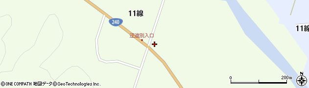 北海道釧路市阿寒町下舌辛１１線周辺の地図