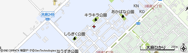 北海道江別市大麻元町161-24周辺の地図