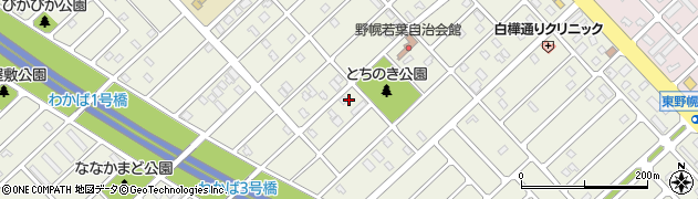 北海道江別市野幌若葉町周辺の地図