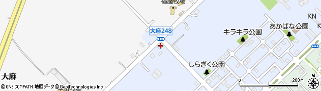 北海道江別市大麻元町170周辺の地図