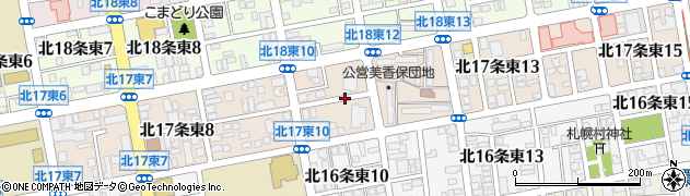北海道札幌市東区北１７条東周辺の地図