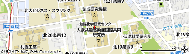 北海道札幌市北区北２０条西10丁目周辺の地図