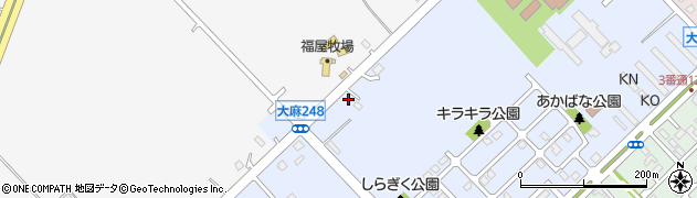北海道江別市大麻元町167周辺の地図