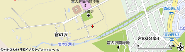 北海道札幌市西区宮の沢周辺の地図
