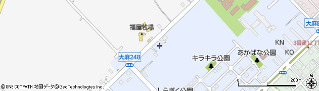 北海道江別市大麻元町163周辺の地図