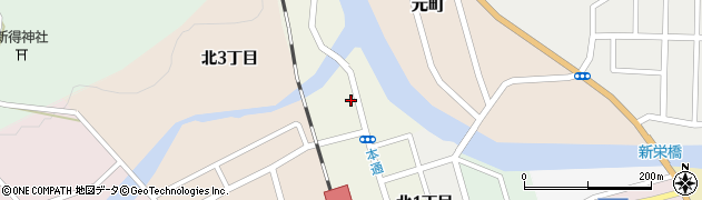 北海道新得町（上川郡）本通北周辺の地図