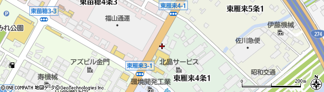 ハトのマークの引越センター北海道本部センター周辺の地図