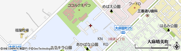 北海道江別市大麻元町154-1周辺の地図