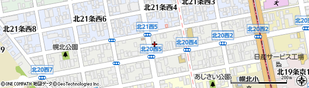 華道家元池坊　札幌中央支部周辺の地図