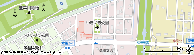 米里いきいき公園周辺の地図