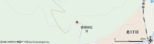 新得神社周辺の地図