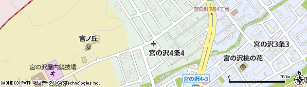 北海道札幌市西区宮の沢４条周辺の地図