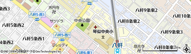 北海道札幌市西区八軒７条東1丁目周辺の地図