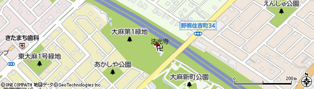 北海道江別市元野幌375周辺の地図