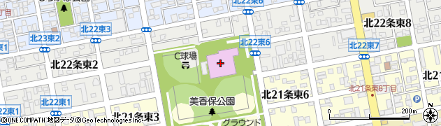 札幌市美香保体育館周辺の地図