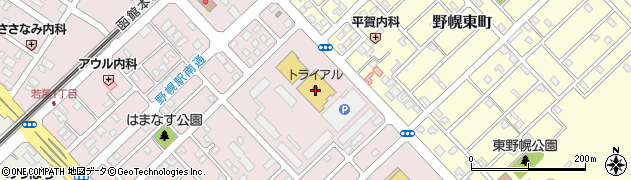 スーパーセンタートライアル野幌店周辺の地図