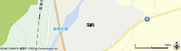 北海道新得町（上川郡）栄町周辺の地図