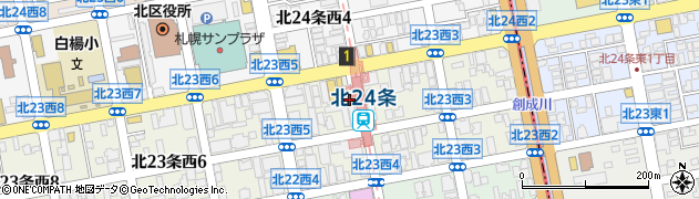 札幌宅商株式会社　北支社周辺の地図