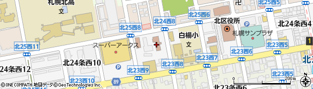 北海道警察本部　北警察署周辺の地図
