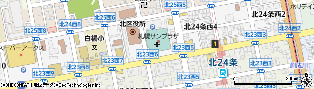札幌サンプラザ周辺の地図