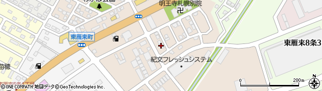 北海道札幌市東区東雁来７条周辺の地図