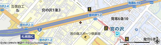 丸大食品株式会社　北海道統括営業部周辺の地図