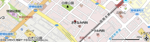 北海道江別市野幌町66周辺の地図