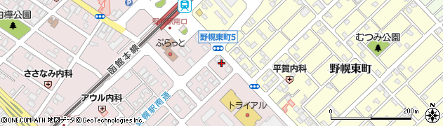 江別警察署東野幌交番周辺の地図