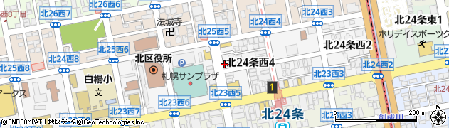 ジョイフィット ヨガ 札幌北24条(JOYFIT YOGA)周辺の地図