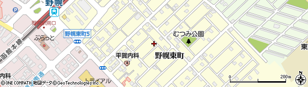 北海道江別市野幌東町周辺の地図