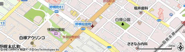 野幌郵便局 ＡＴＭ周辺の地図