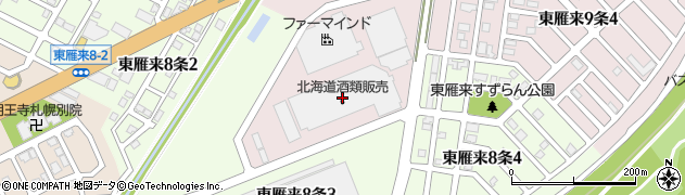 北海道酒類販売株式会社　札幌広域物流センター周辺の地図