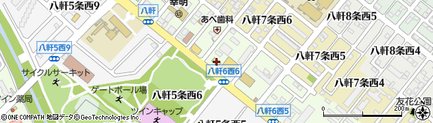 セブンイレブン札幌八軒６条西店周辺の地図