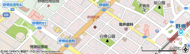 北海道江別市野幌町62周辺の地図