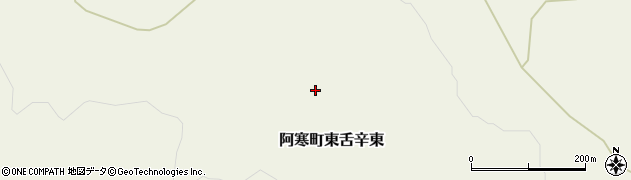 北海道釧路市阿寒町東舌辛東周辺の地図