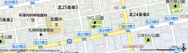 北海道札幌市東区北２４条東6丁目周辺の地図