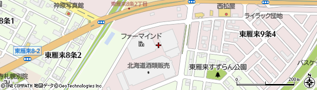北海道札幌市東区東雁来９条周辺の地図