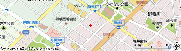 北海道江別市野幌町77周辺の地図