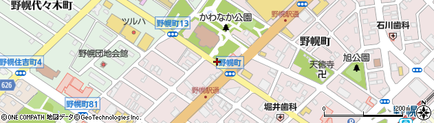 野幌公民館周辺の地図