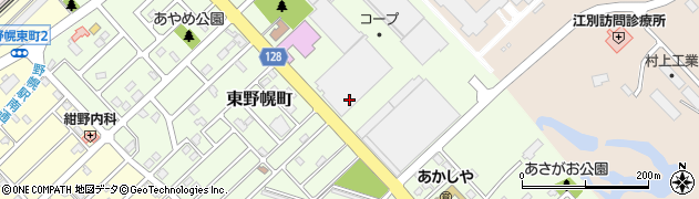 北海道江別市東野幌町周辺の地図
