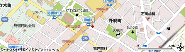 すき家１２号江別野幌店周辺の地図