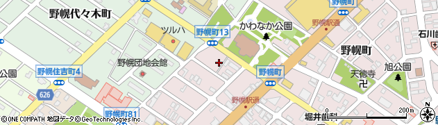 北海道江別市野幌町75周辺の地図