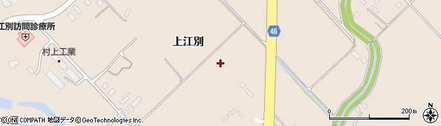 北海道江別市上江別周辺の地図