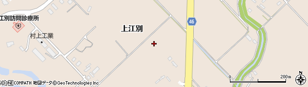北海道江別市上江別周辺の地図