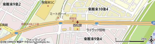 東雁来町周辺の地図