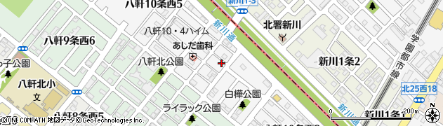 北海道札幌市西区八軒１０条西周辺の地図