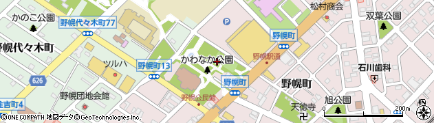 北海道江別市野幌町12周辺の地図